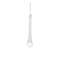 Clear Beaded Glass Icicle Drop Ornaments Set